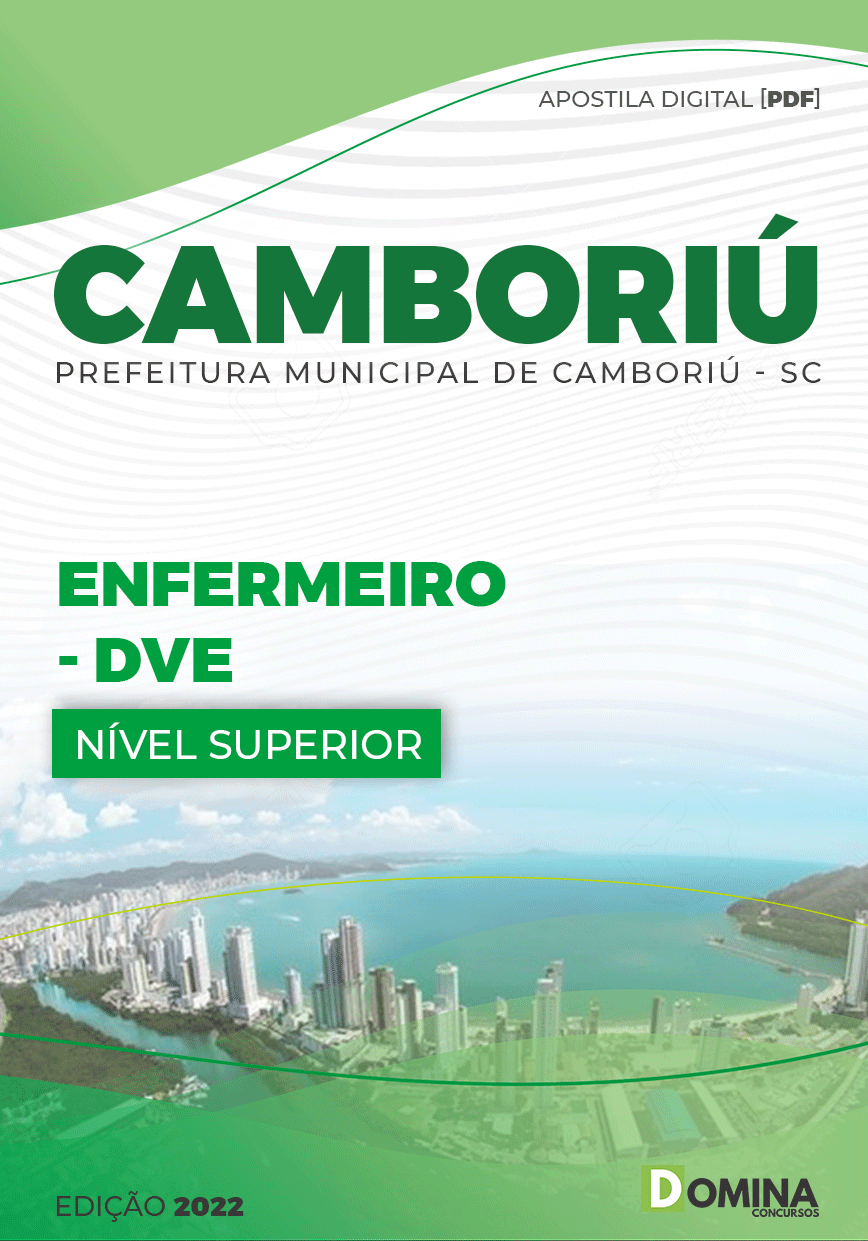Apostila Digital Pref Camboriú SC 2022 Enfermeiro DVE