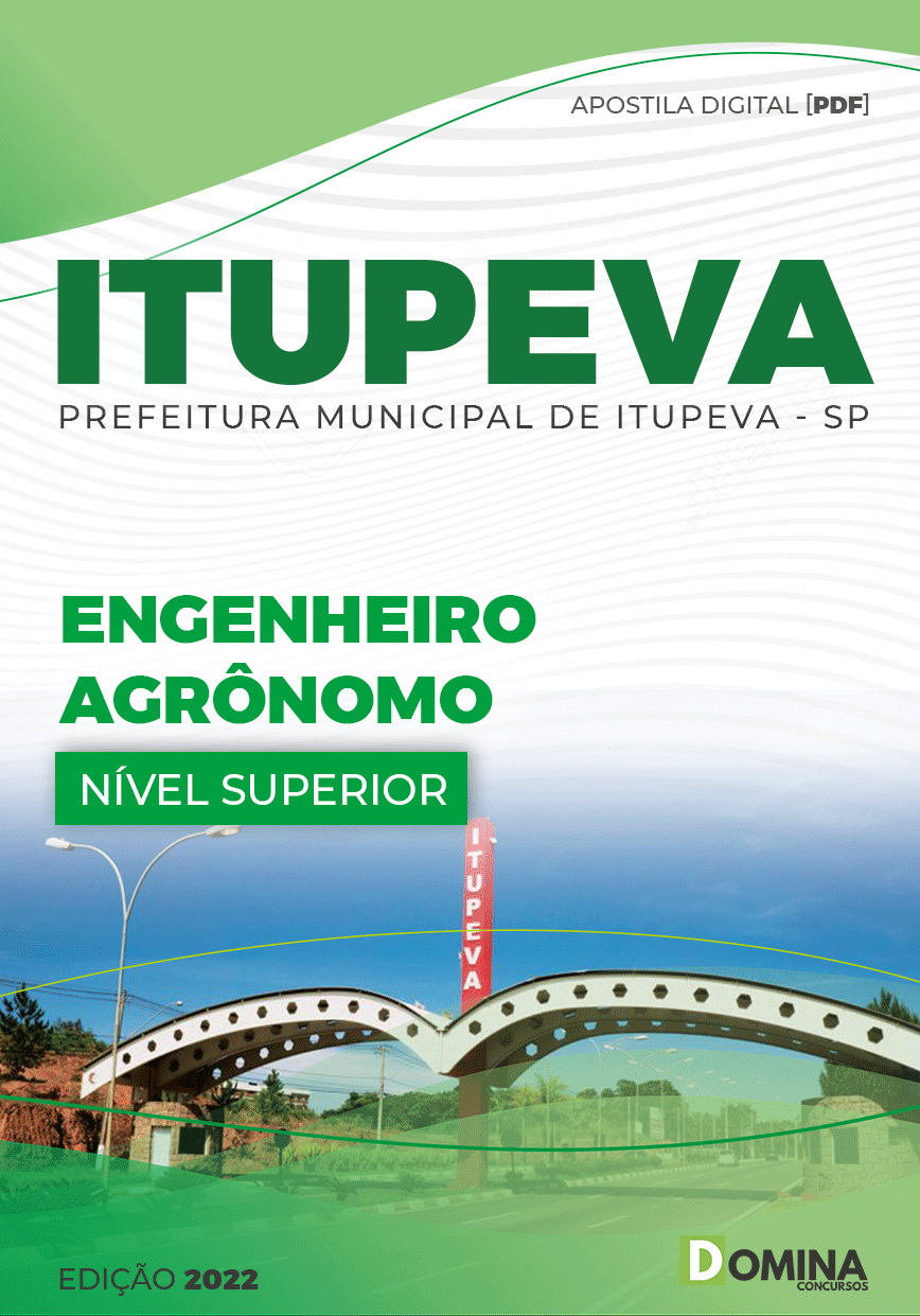 Apostila Concurso Pref ITUPEVA SP 2022 Engenheiro Agrônomo