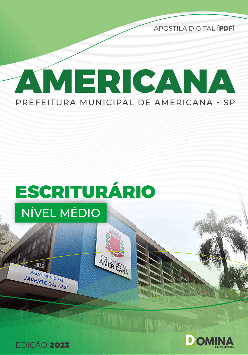 Apostila Concurso Pref Americana SP 2023 Escriturário