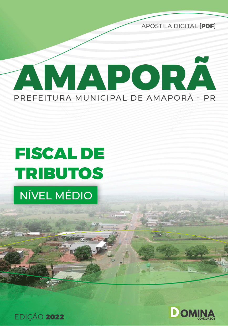 Apostila Concurso Pref Amaporã PR 2022 Fiscal Tributos