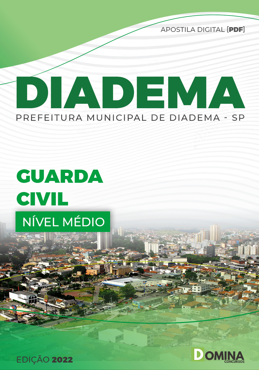 Apostila Concurso Pref Diadema SP 2022 Guarda Civil