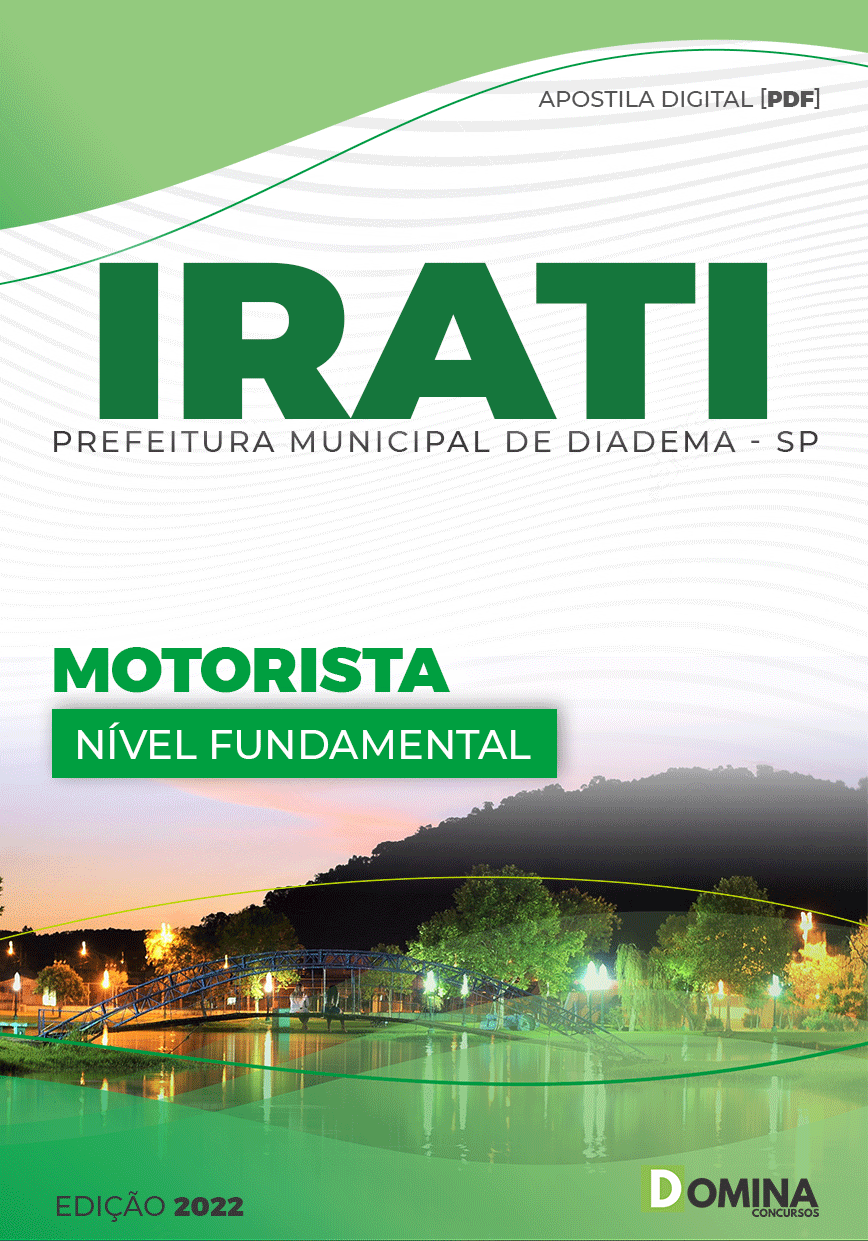 Apostila Digital Concurso Pref Irati PR 2022 Motorista