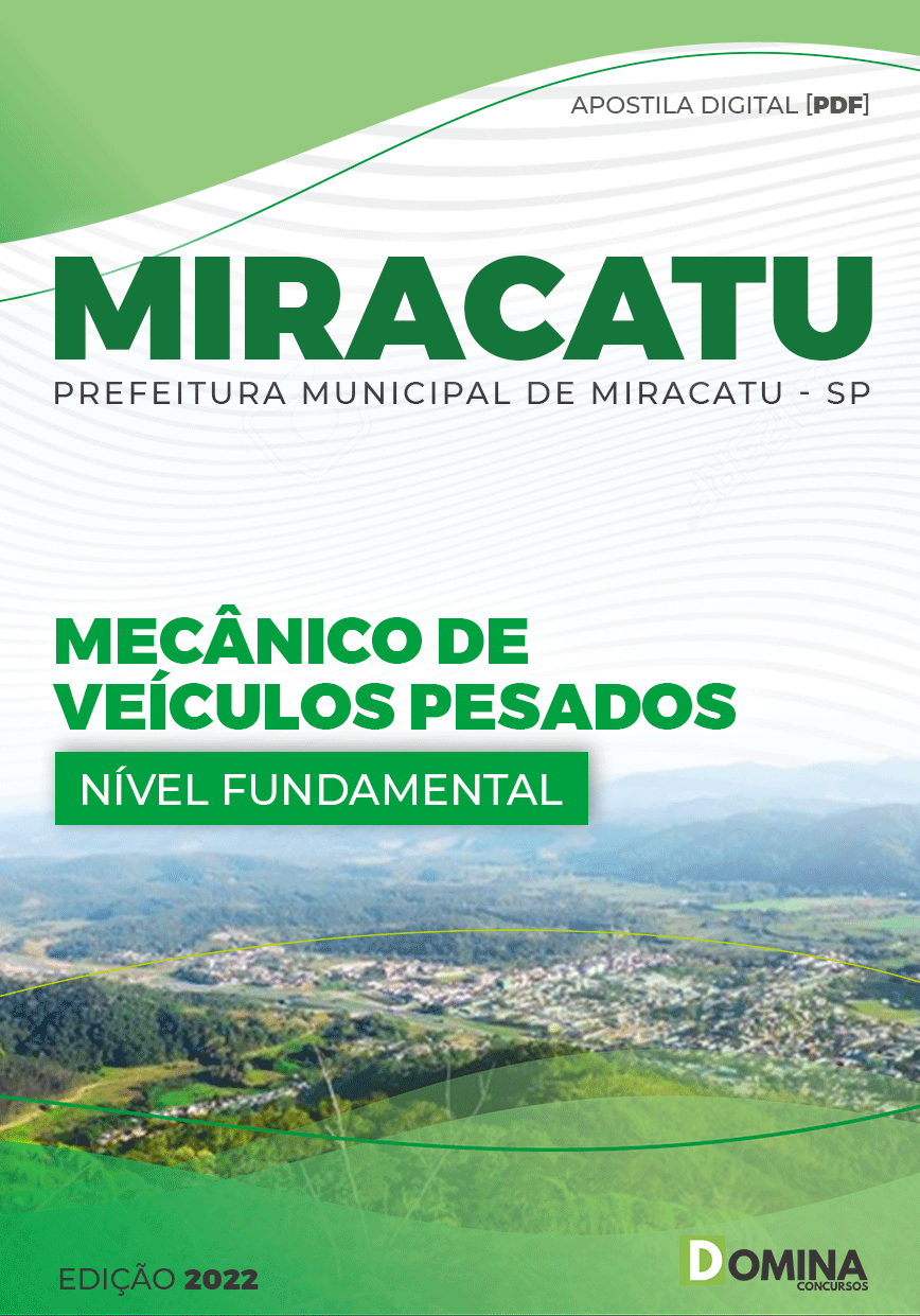 Apostila Pref Miracatu SP 2022 Motorista Veículos Pesados