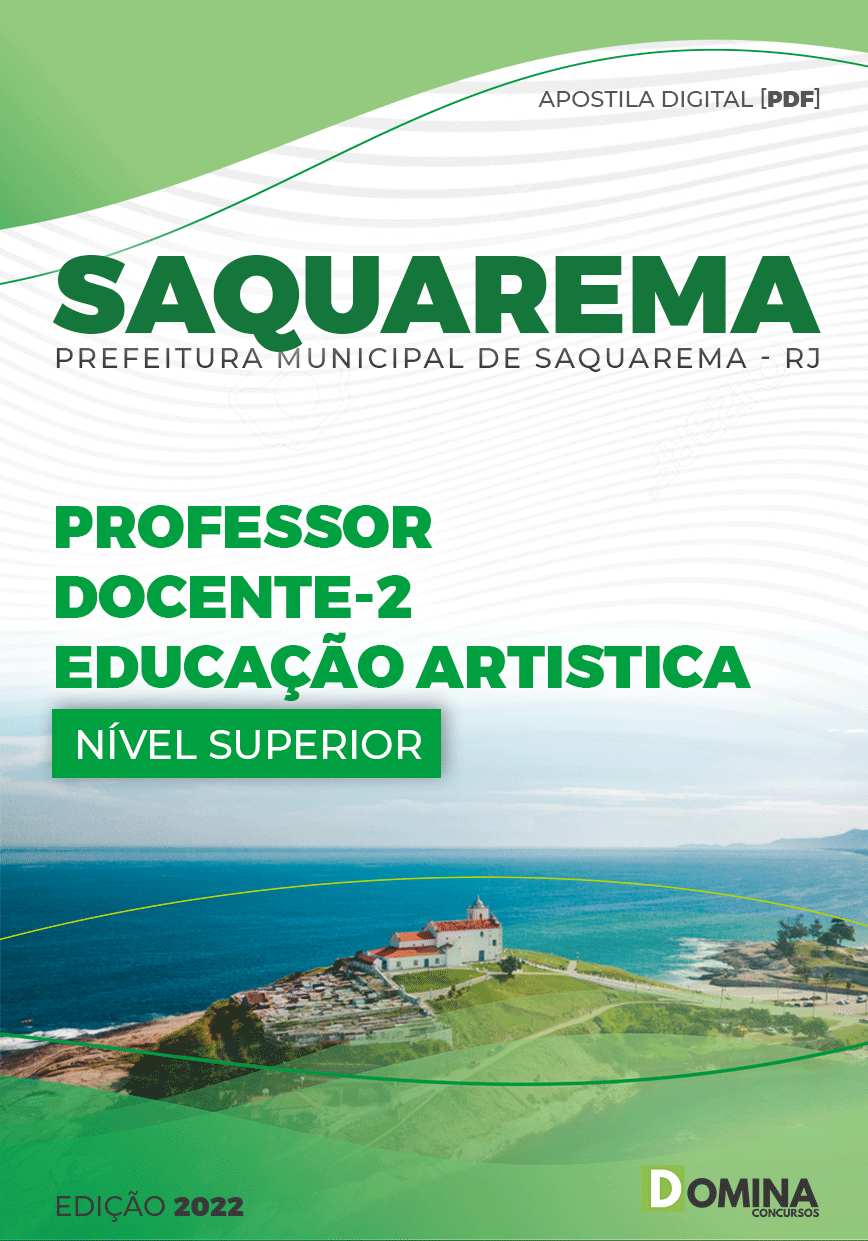 Apostila Pref Saquarema RJ 2022 Professor Docente Educação Artística