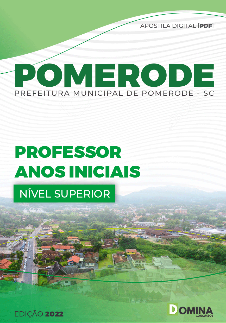 Apostila Pref Pomerode SC 2022 Professor Anos Iniciais