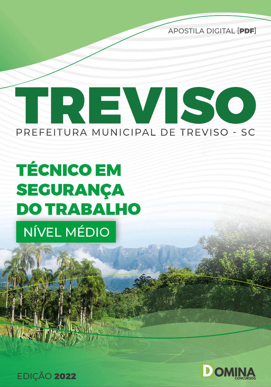 Apostila Pref Treviso SC 2022 Técnico Segurança Trabalho
