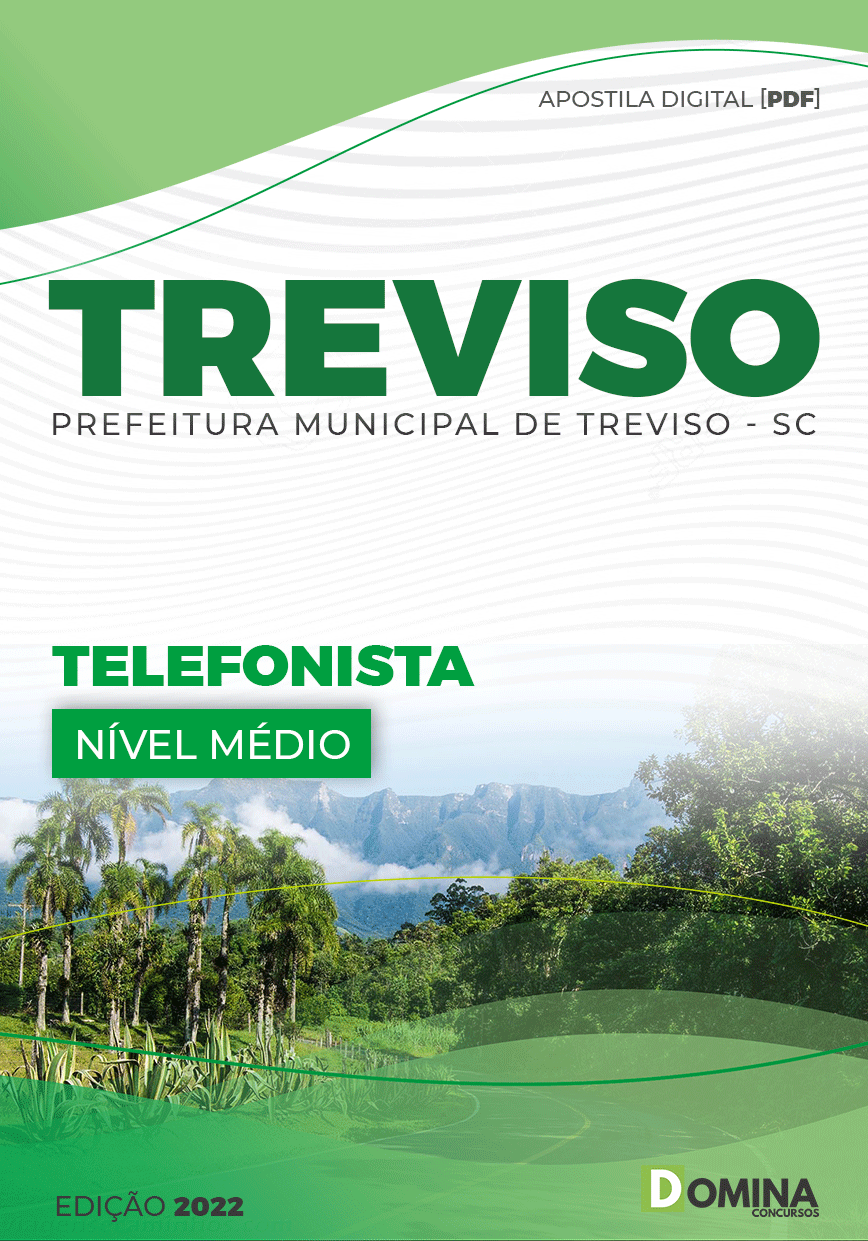 Apostila Concurso Pref Treviso SC 2022 Telefonista