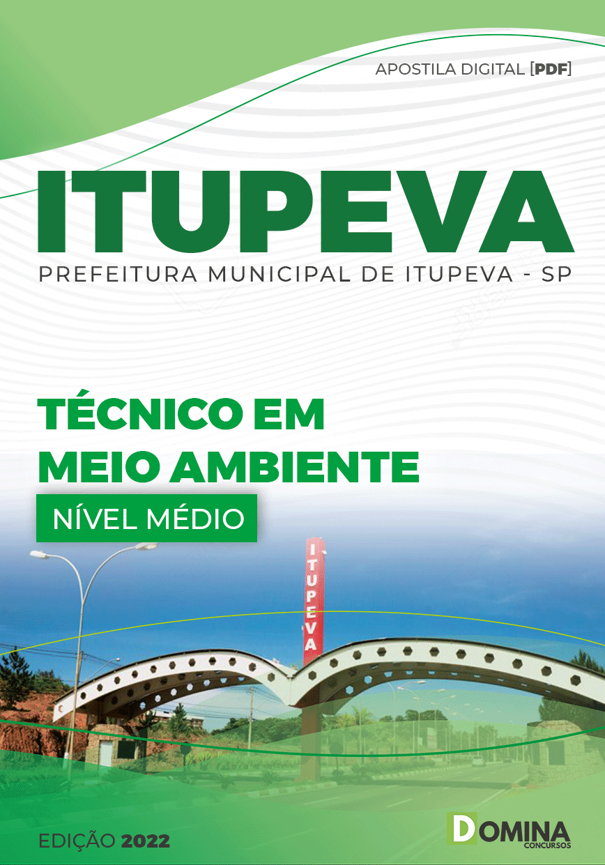 Apostila Pref ITUPEVA SP 2022 Agente Infraest Téc Meio Ambiente