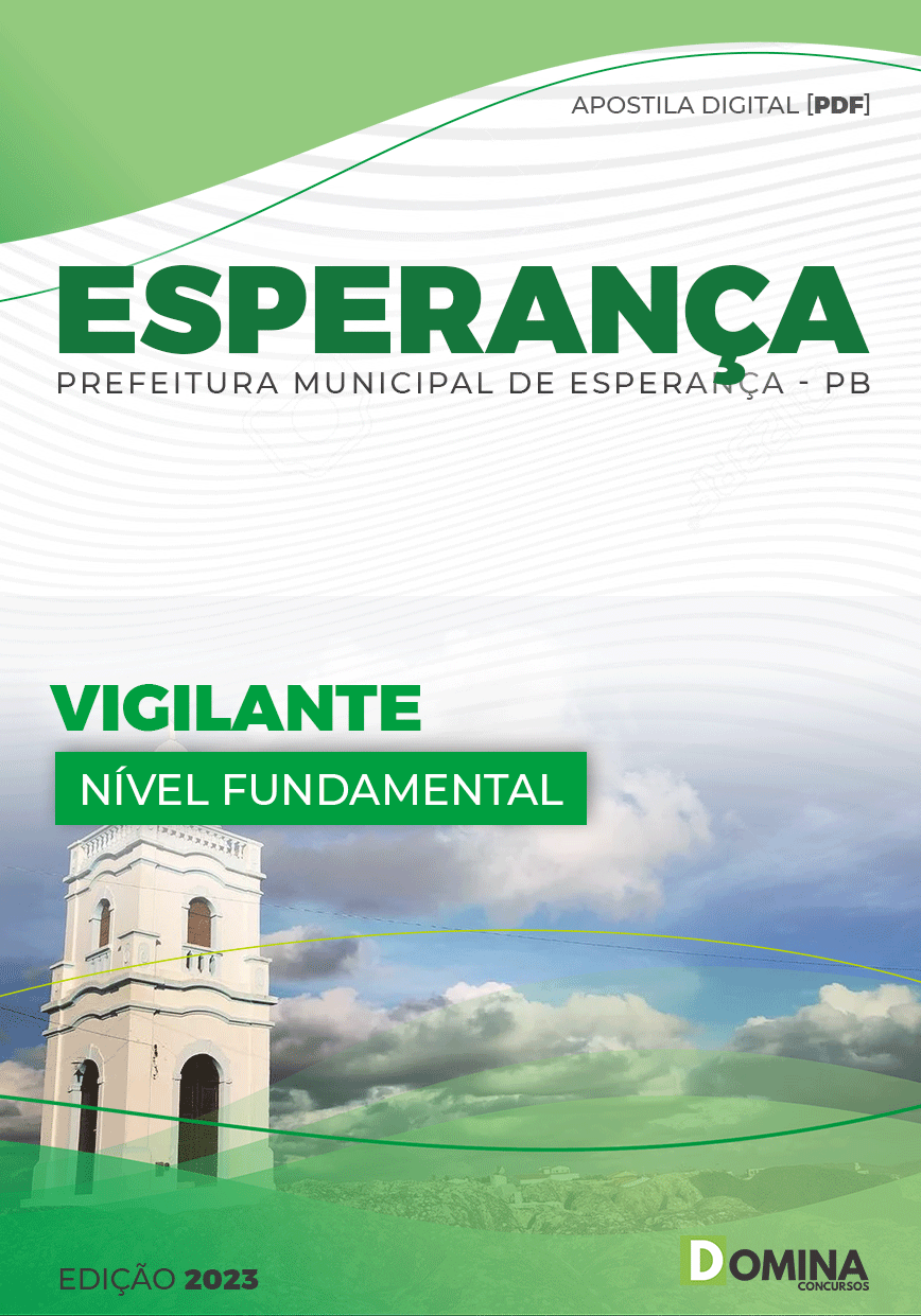 Apostila Concurso Pref Esperança PB 2023 Vigilante