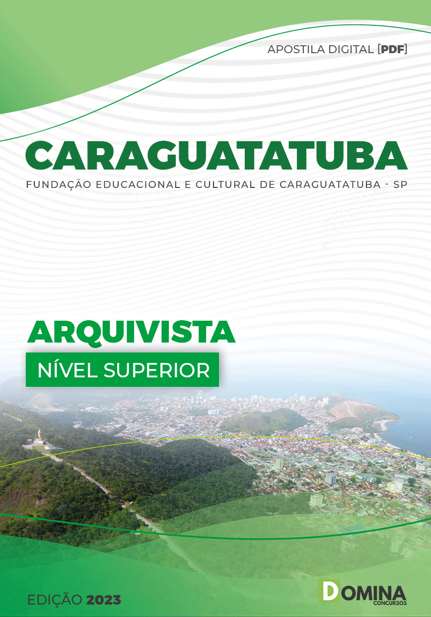 Apostila FUNDACC Caraguatatuba SP 2023 Arquivista