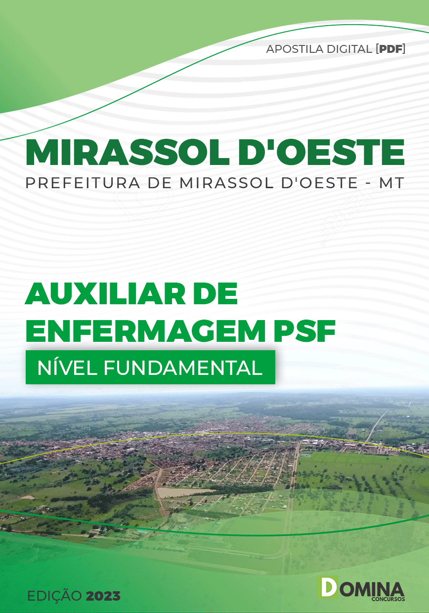 Apostila Pref Mirassol D’oeste MT 2023 Auxiliar Enfermagem