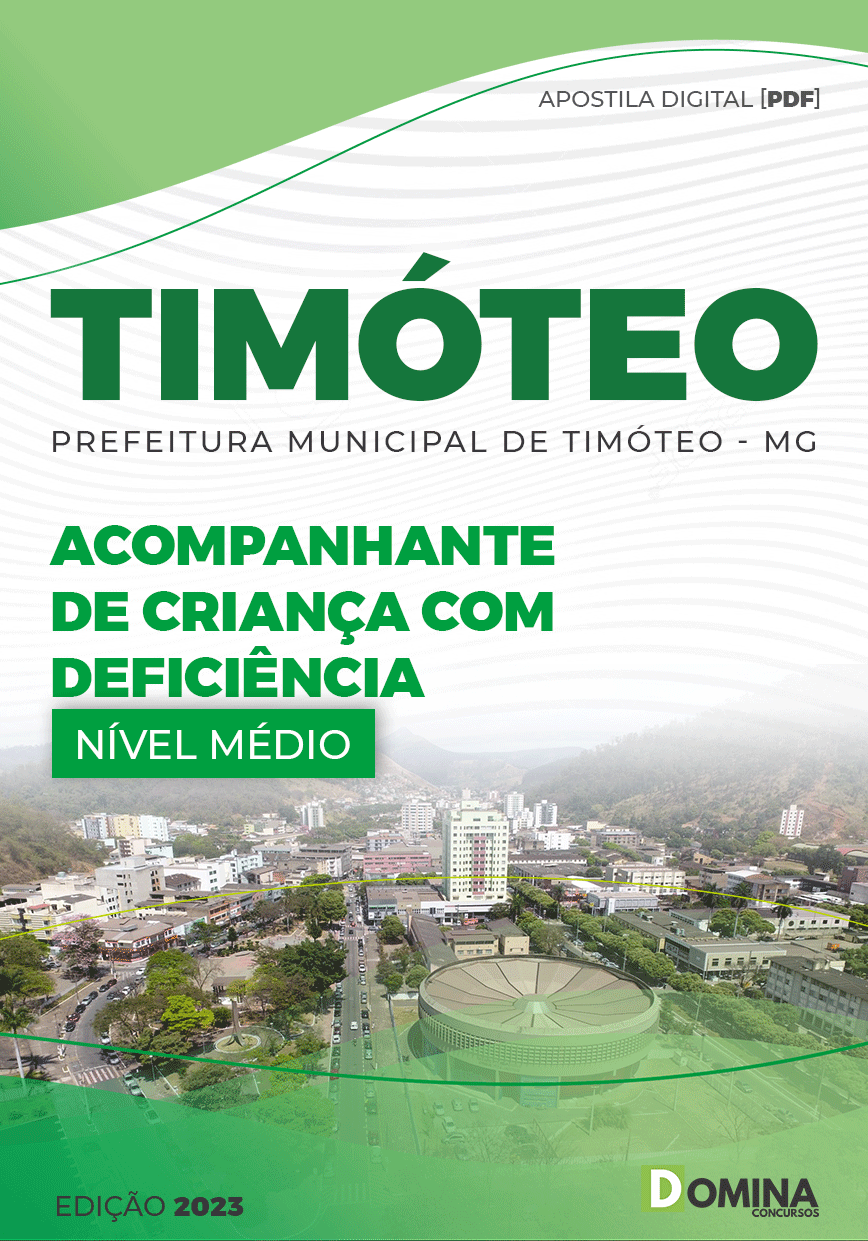 Apostila Pref Timóteo MG 2023 Acompanhante Criança Deficiência
