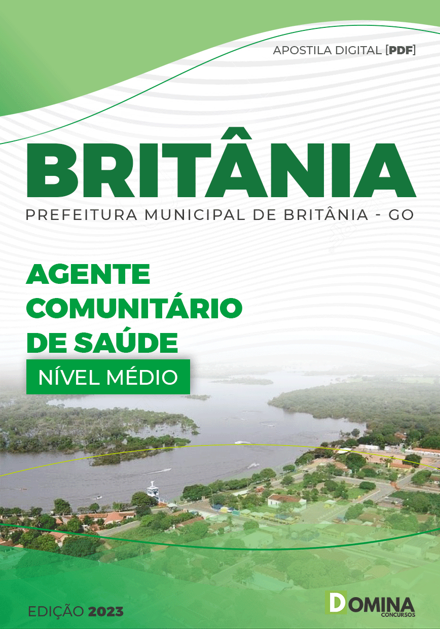 Apostila Concurso Pref Britânia GO 2023 Agente Comunitário Saúde