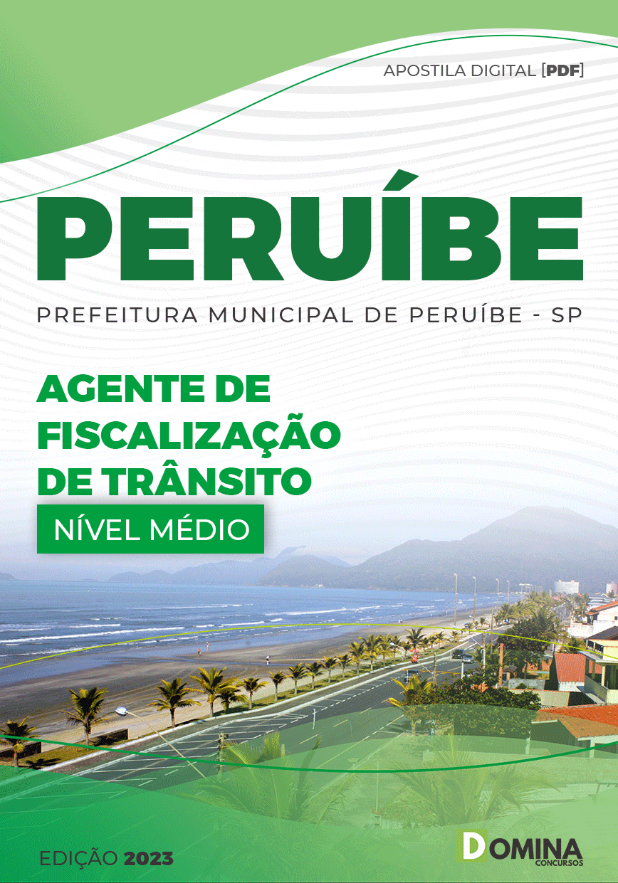 Apostila Pref Estância Balneária Peruíbe SP 2023 Agente Fiscaliz Trânsito