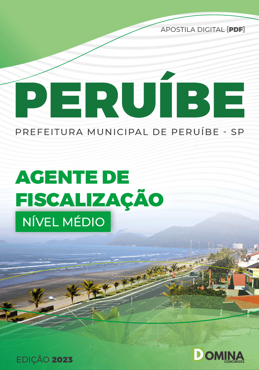Apostila Pref Estância Balneária Peruíbe SP 2023 Agente Fiscalização
