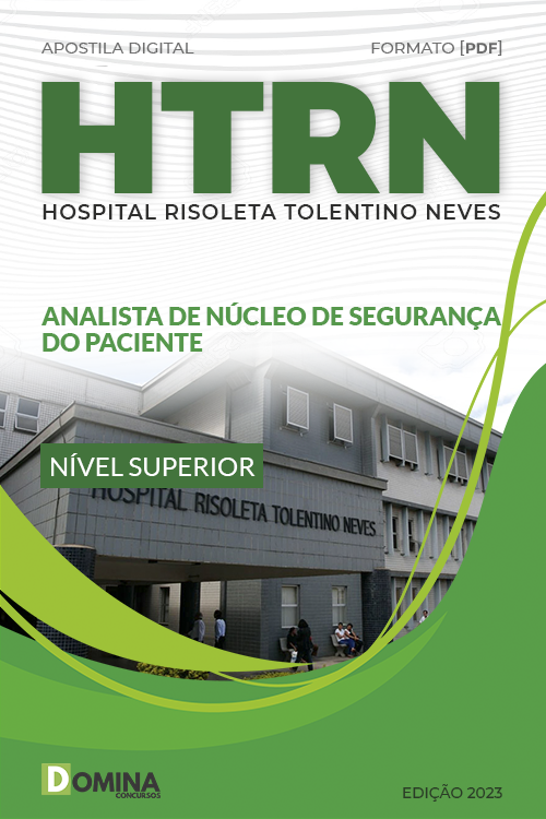 Apostila HRTN MG 2023 Analista Núcleo Segurança Paciente
