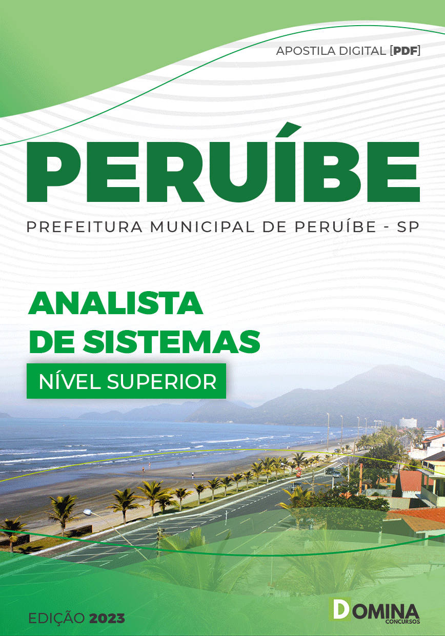 Apostila Pref Estância Balneária Peruíbe SP 2023 Analista Sistema
