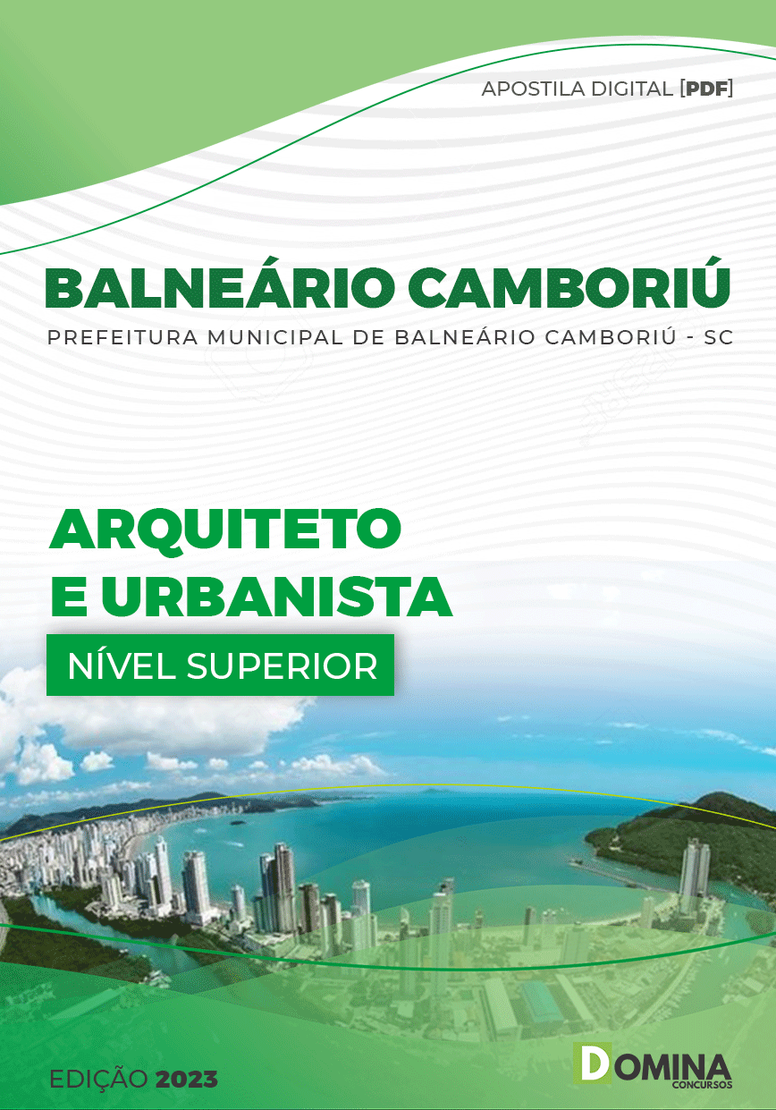 Apostila Pref Balneário Camboriú SC 2023 Arquiteto Urbanista