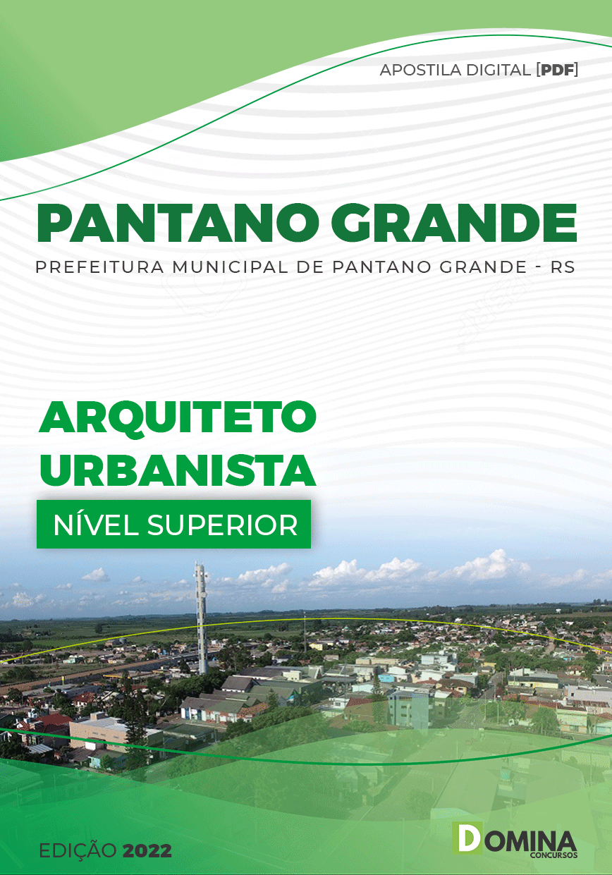 Apostila Pref Pantano Grande RS 2023 Arquiteto Urbanista
