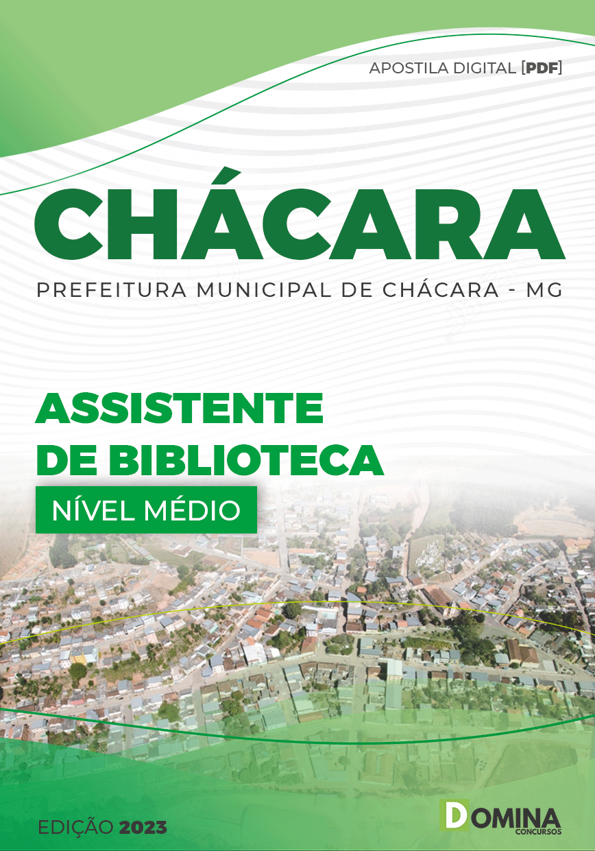 Apostila Concurso Pref Chácara MG 2023 Assistente Biblioteca