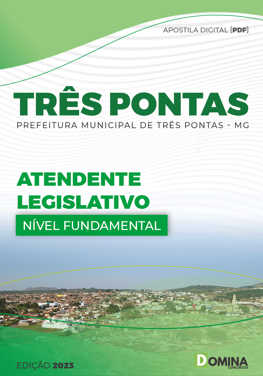 Apostila Câmara Três Pontas MG 2023 Atendente Legislativo