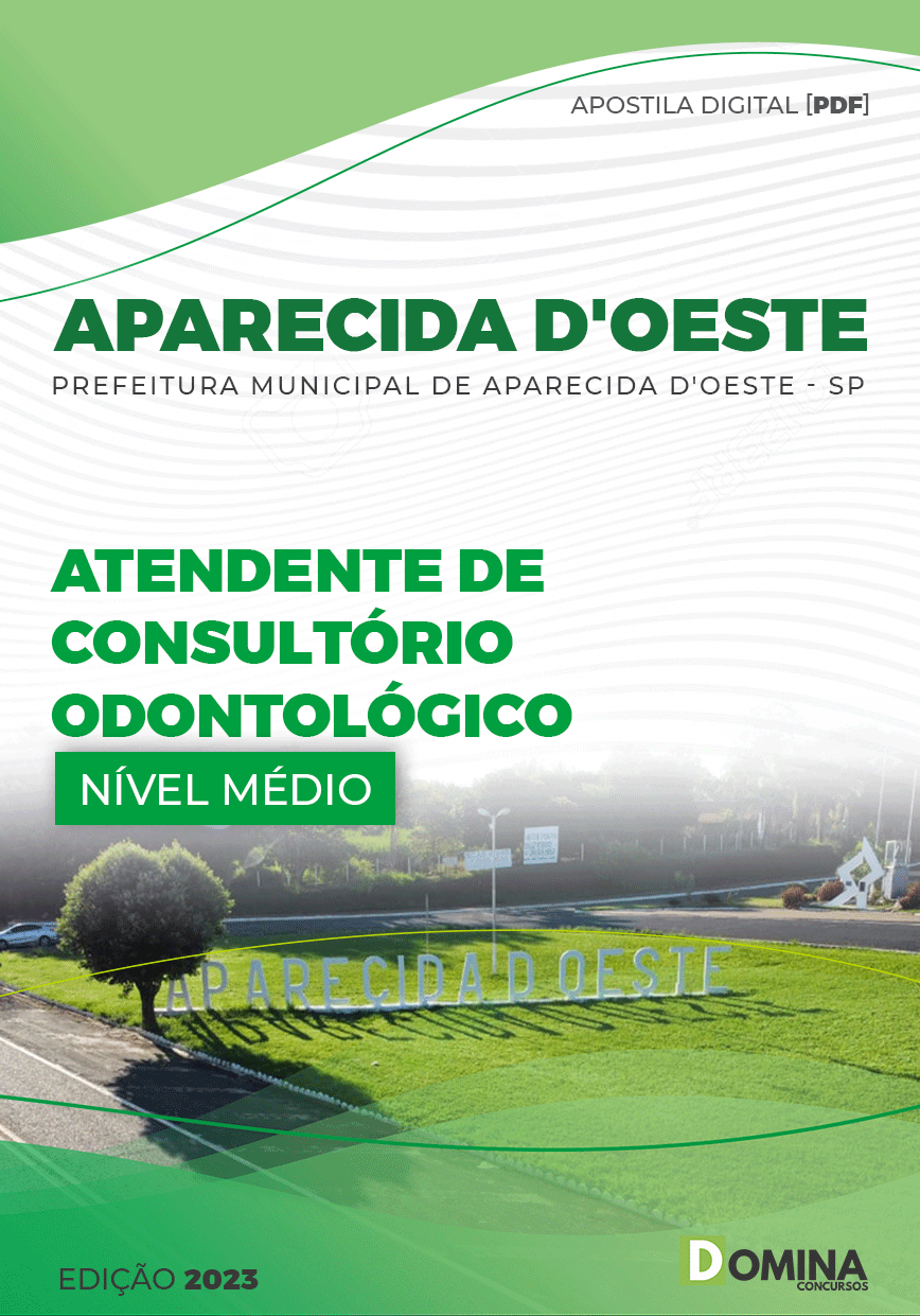 Apostila Pref Aparecida D’Oeste SP 2023 Atend Consul Odontológico
