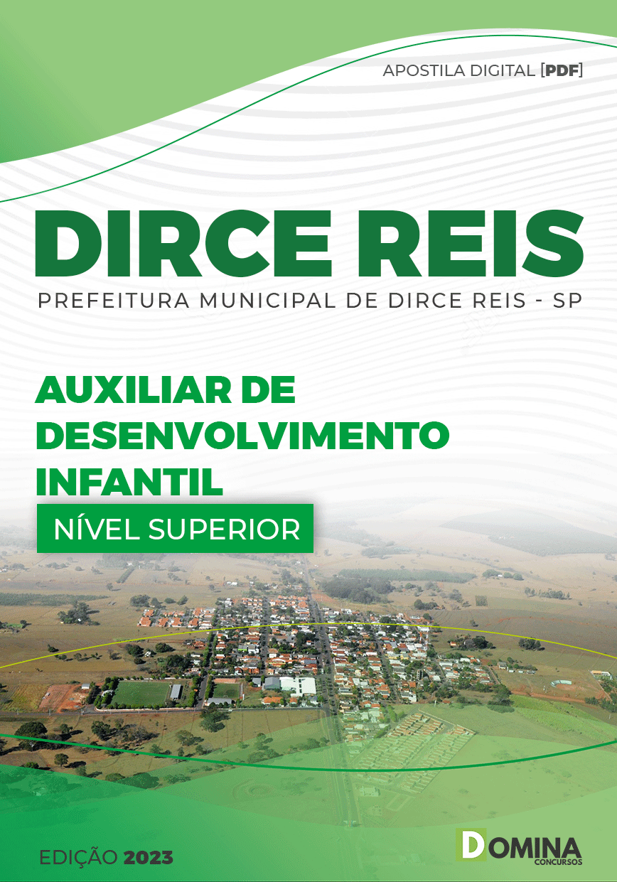 Apostila Pref Dirce Reis SP 2023 Auxiliar Desenvolvimento Infantil