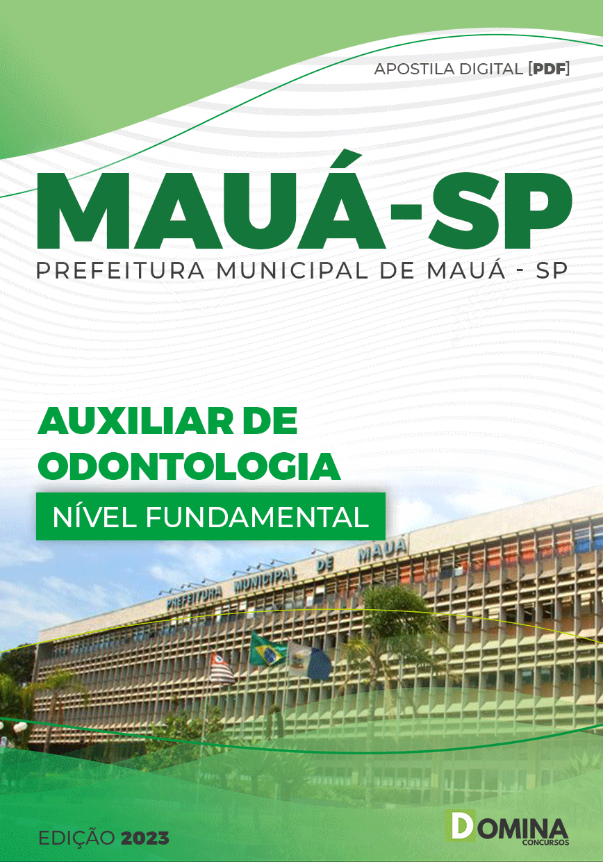 Apostila Digital Pref Mauá SP 2023 Auxiliar Odontologia