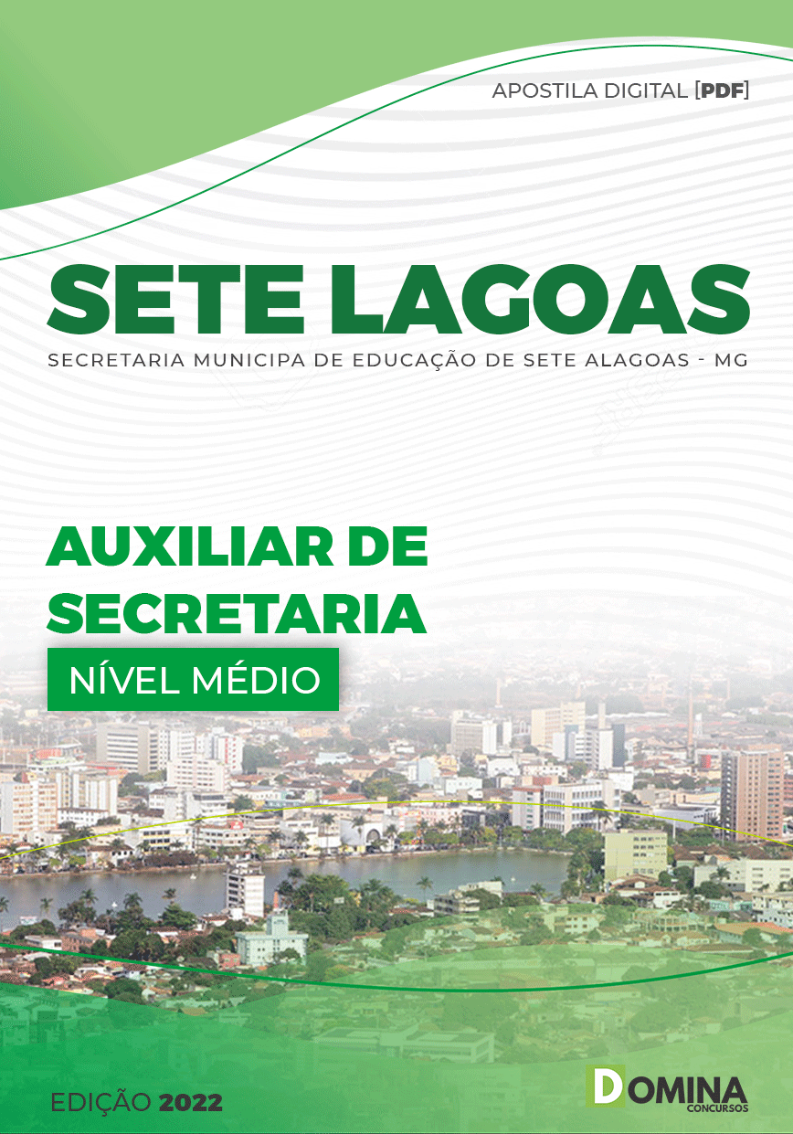 Apostila Pref Sete Lagoas MG 2023 Auxiliar Secretaria