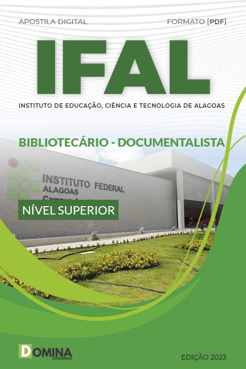 Apostila Digital IFAL 2023 Bibliotecário Documentalista