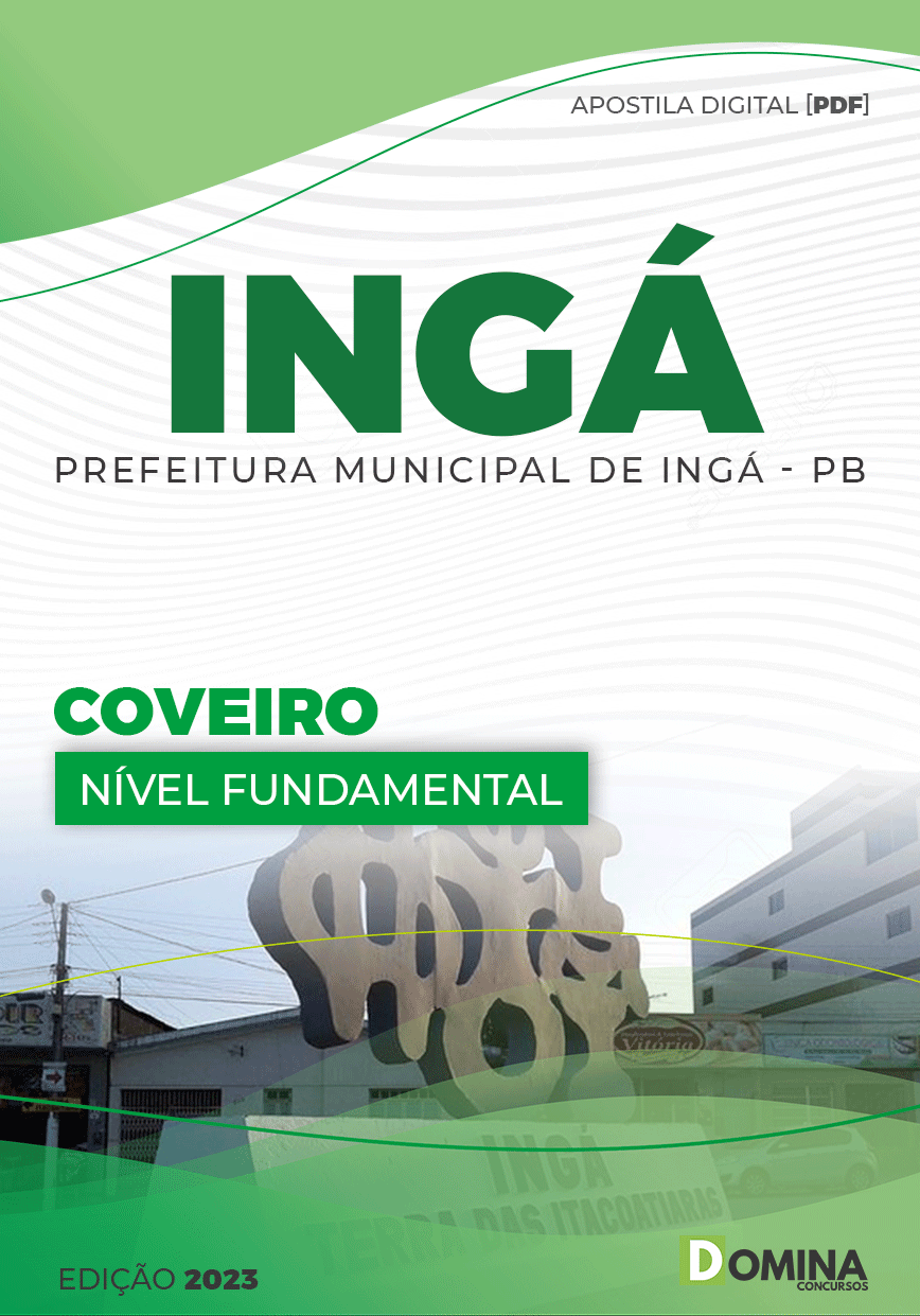 Apostila Digital Concurso Pref Ingá PB 2023 Coveiro