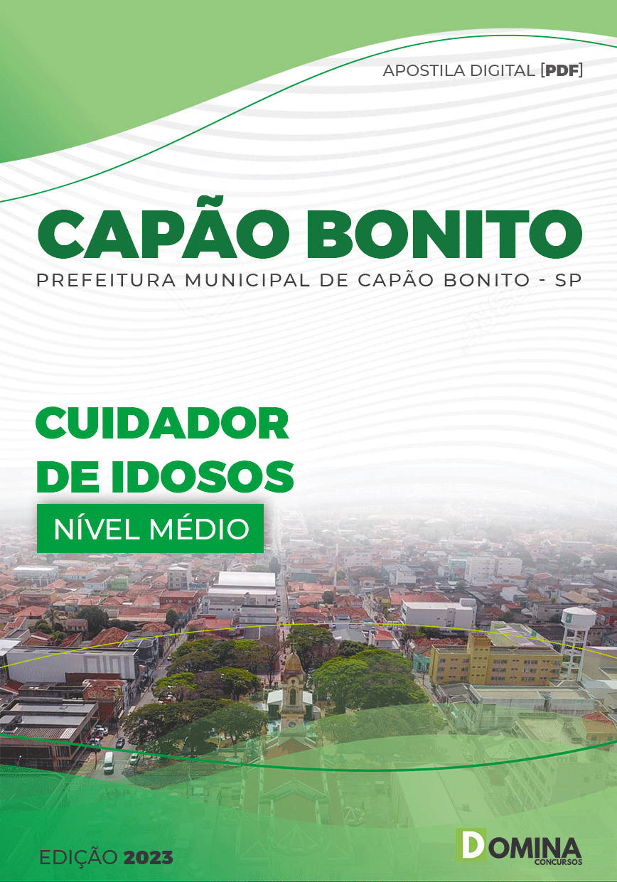 Apostila Digital Pref Capão Bonito SP 2023 Cuidador Idoso