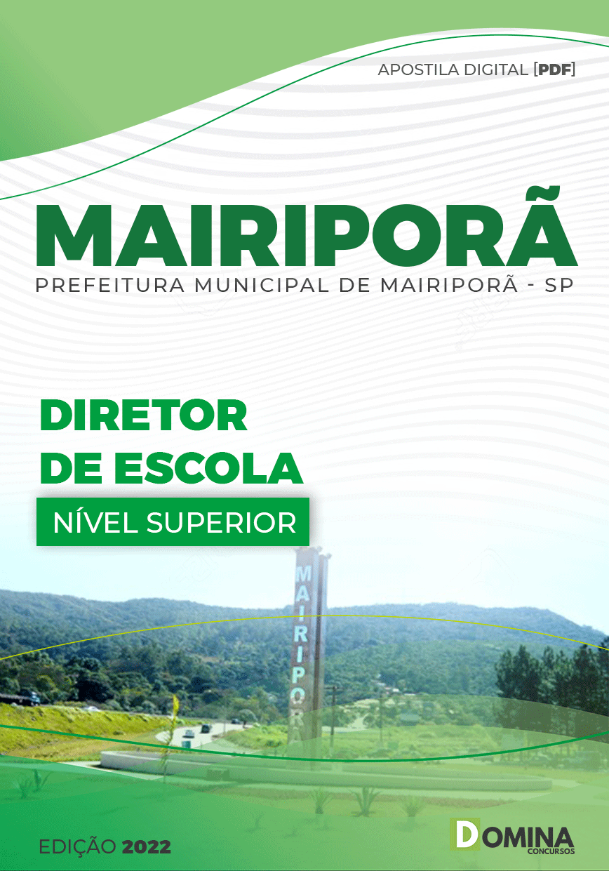 Apostila Digital Pref Mairiporã SP 2022 Diretor Escola