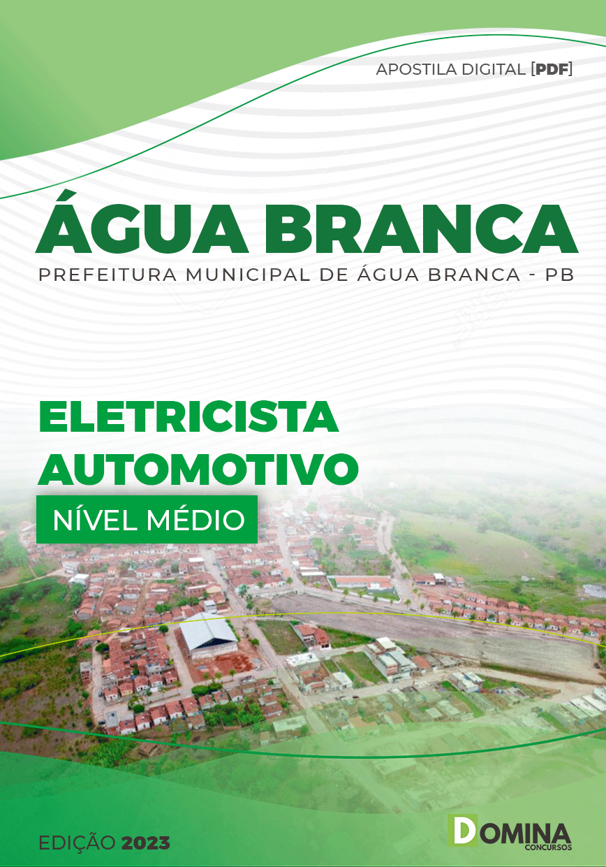 Apostila Pref Água Branca PE 2023 Eletricista Automotivo