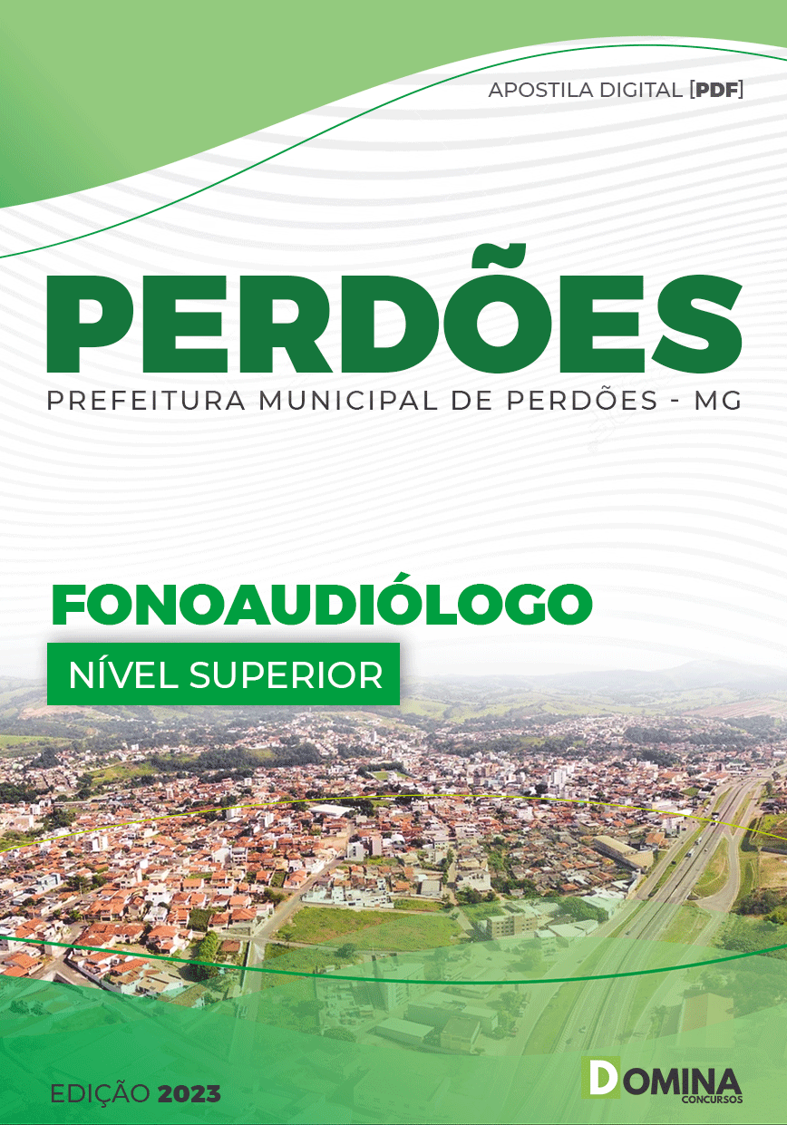 Apostila Digital Pref Perdões MG 2023 Fonoaudiólogo