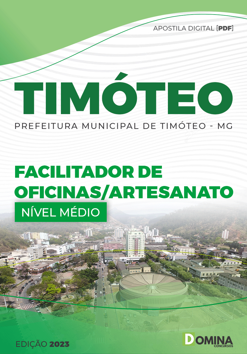 Apostila Pref Timóteo MG 2023 Facilitador Oficinas Artesanato