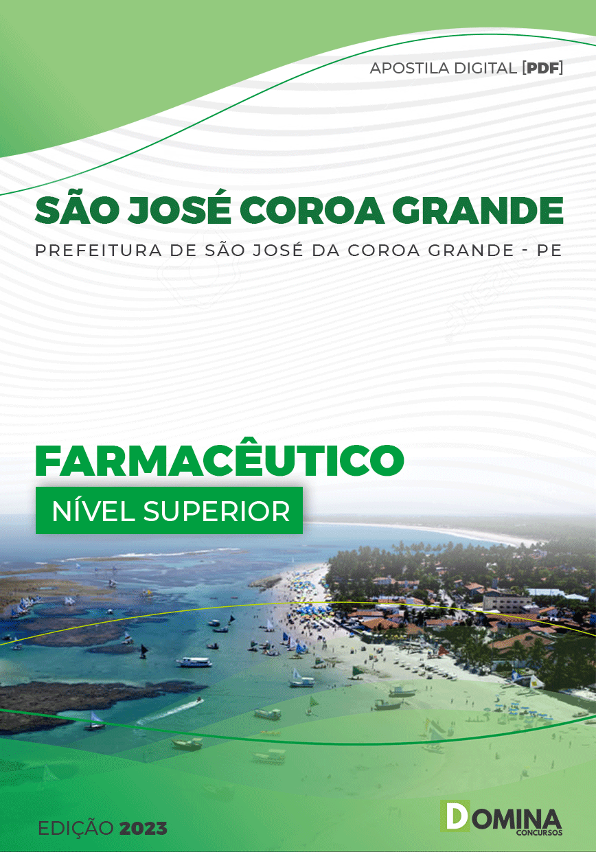Apostila Pref São José da Coroa Grande PE 2023 Farmacêutico