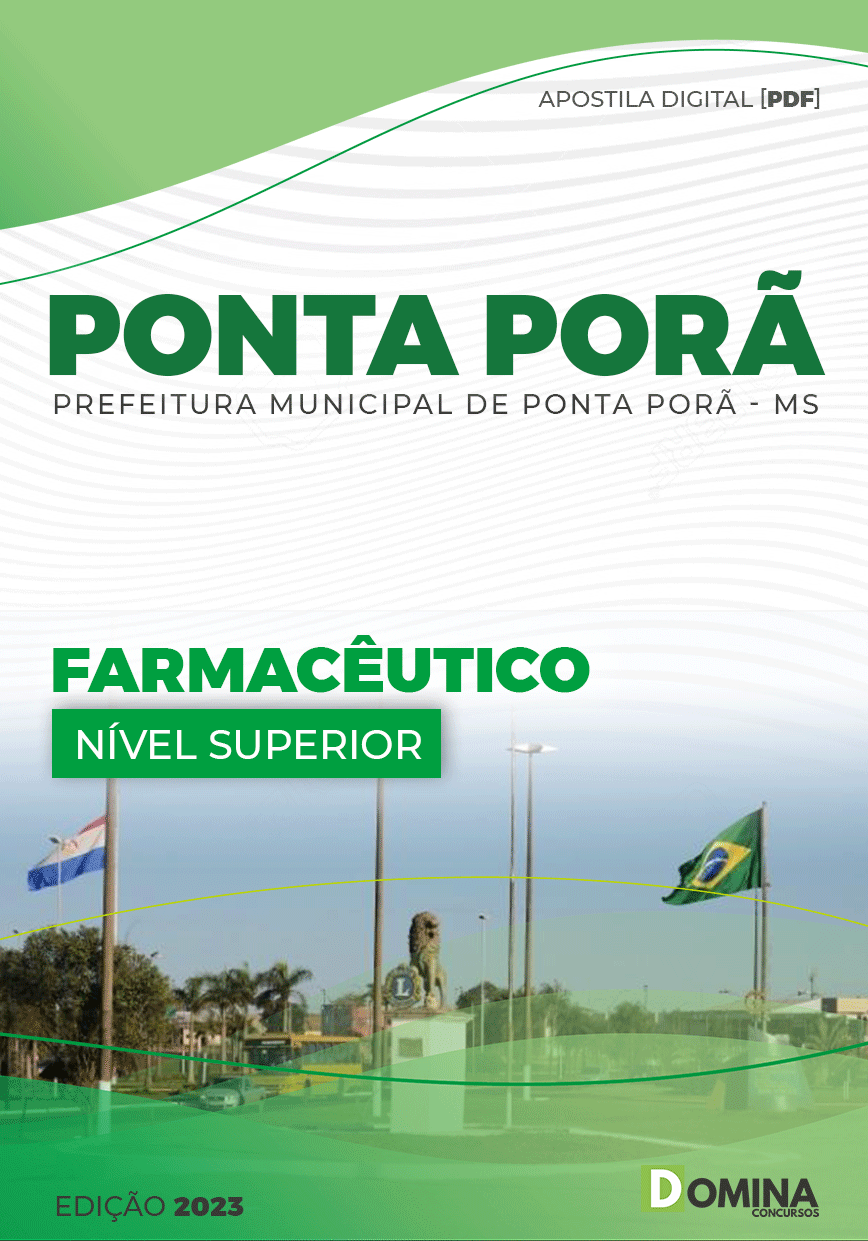 Apostila Digital Pref Ponta Porã MG 2023 Farmacêutico