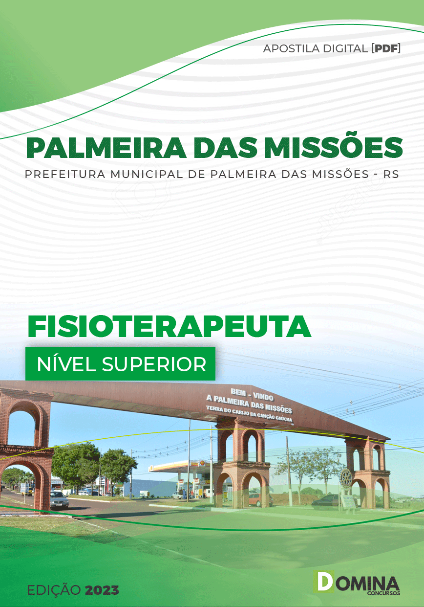 Apostila Pref Palmeira Missões RS 2023 Fisioterapeuta
