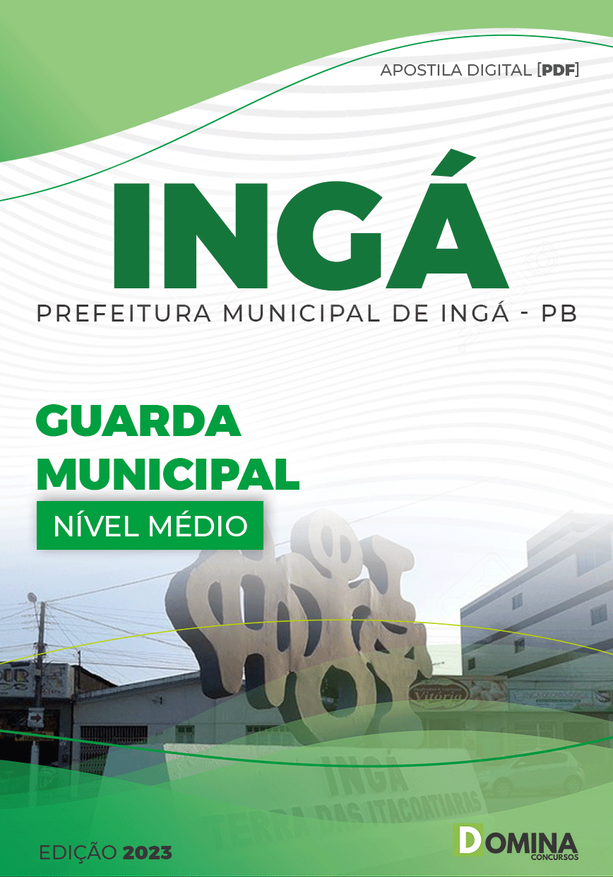Apostila Digital Pref Ingá PB 2023 Guarda Municipal