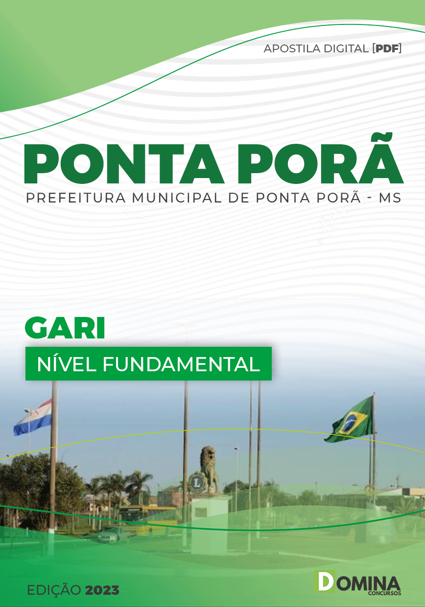 Apostila Digital Concurso Pref Ponta Porã MG 2023 Gari