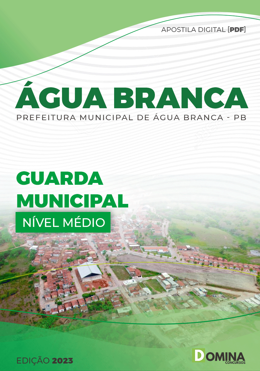 Apostila Digital Pref Água Branca PE 2023 Guarda Municipal