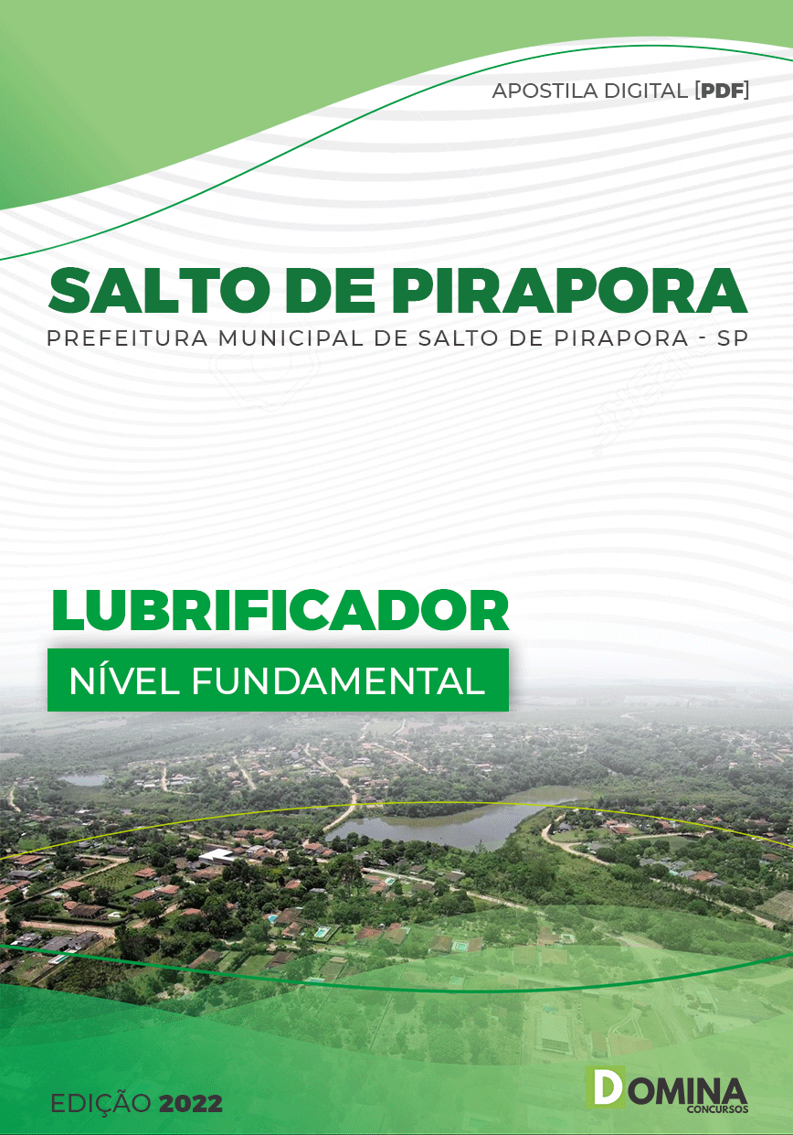 Apostila Digital Pref Salto Pirapora SP 2022 Lubrificador