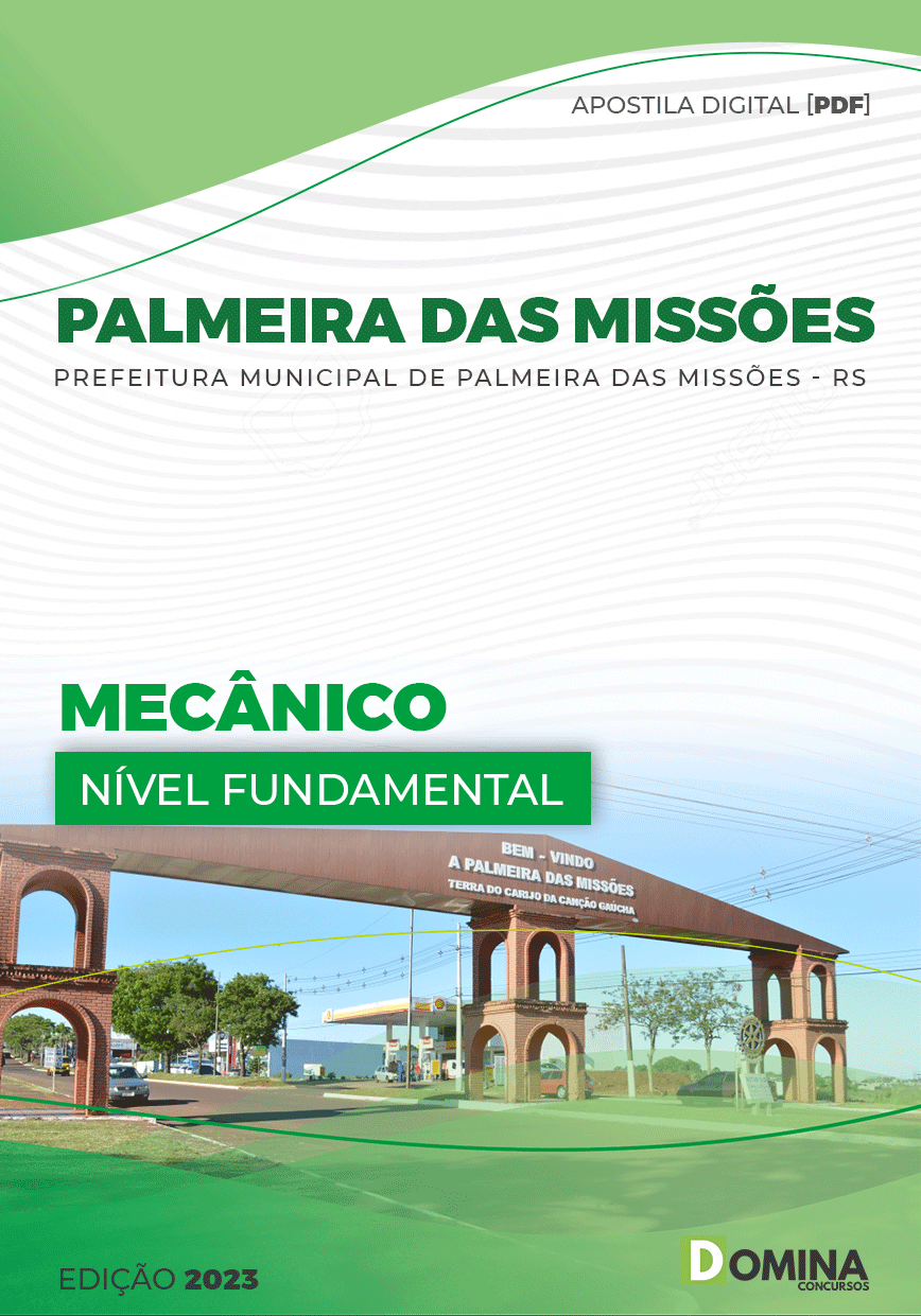 Apostila Digital Pref Palmeira Missões RS 2023 Mecânico