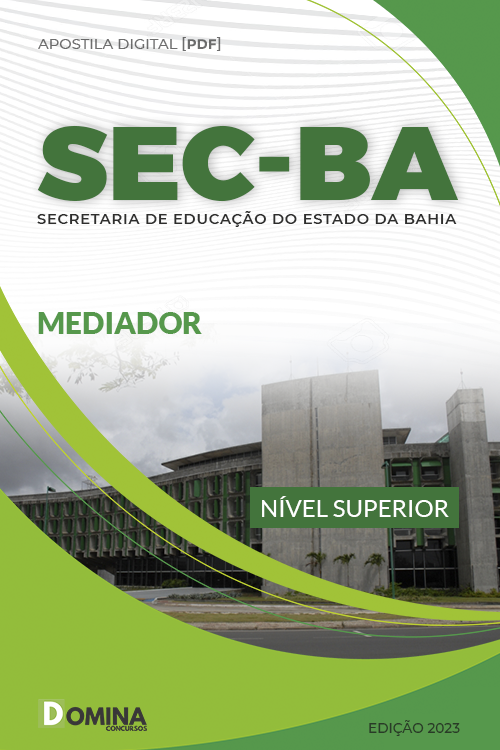 Apostila Digital Concurso Público SEC BA 2023 Mediador