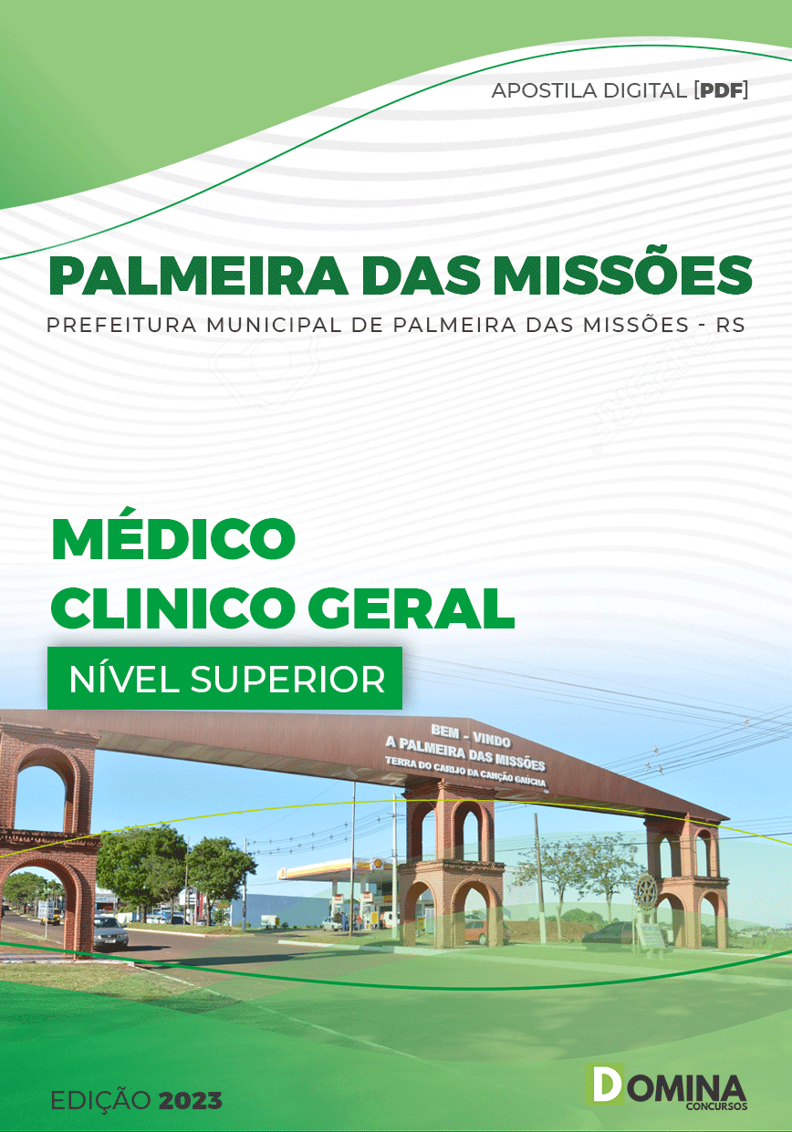 Apostila Pref Palmeira Missões RS 2023 Médico Clínico Geral