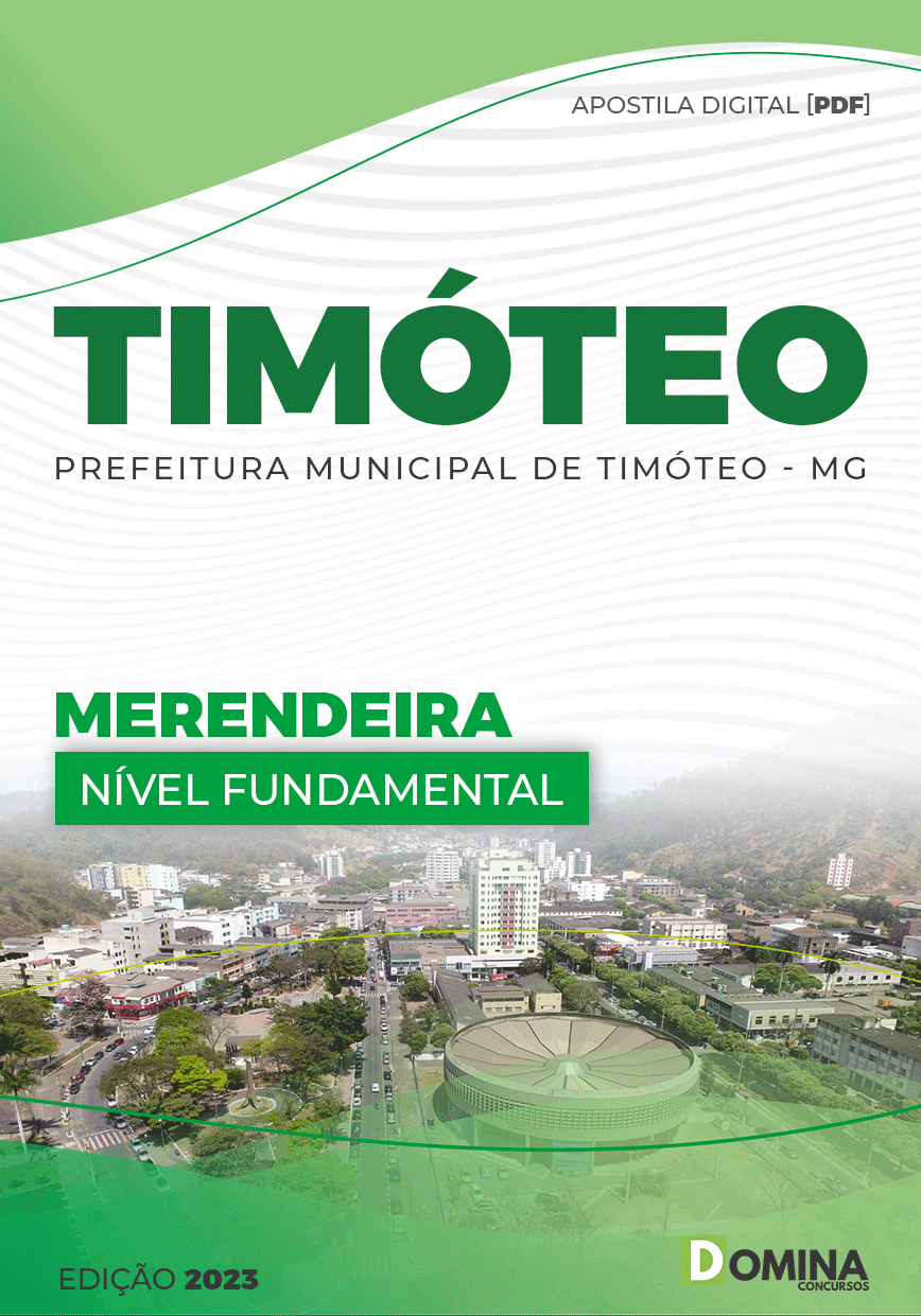 Apostila Seletivo Pref Timóteo MG 2023 Merendeira