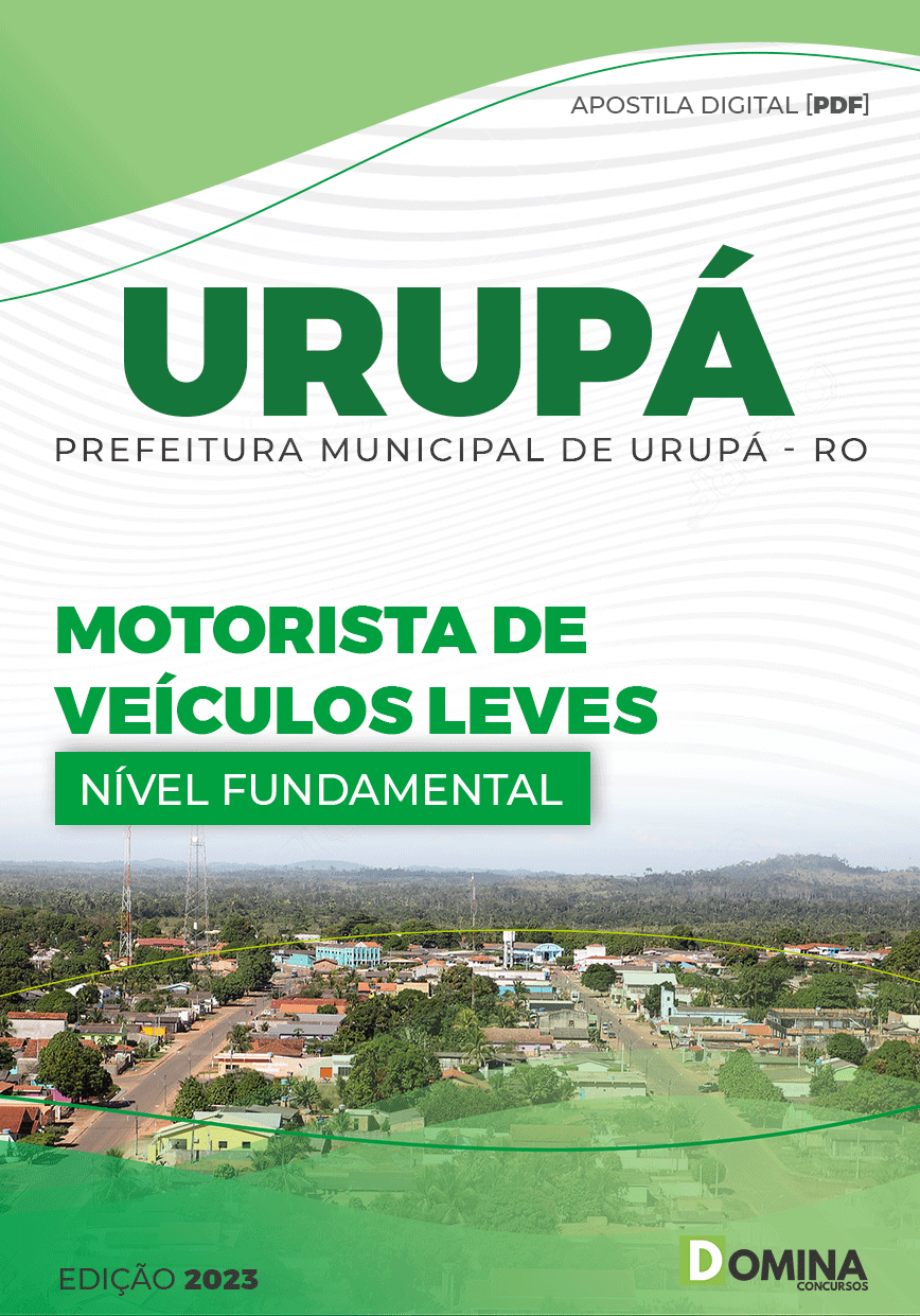 Apostila Pref Urupá RO 2023 Motorista Veículos Leve