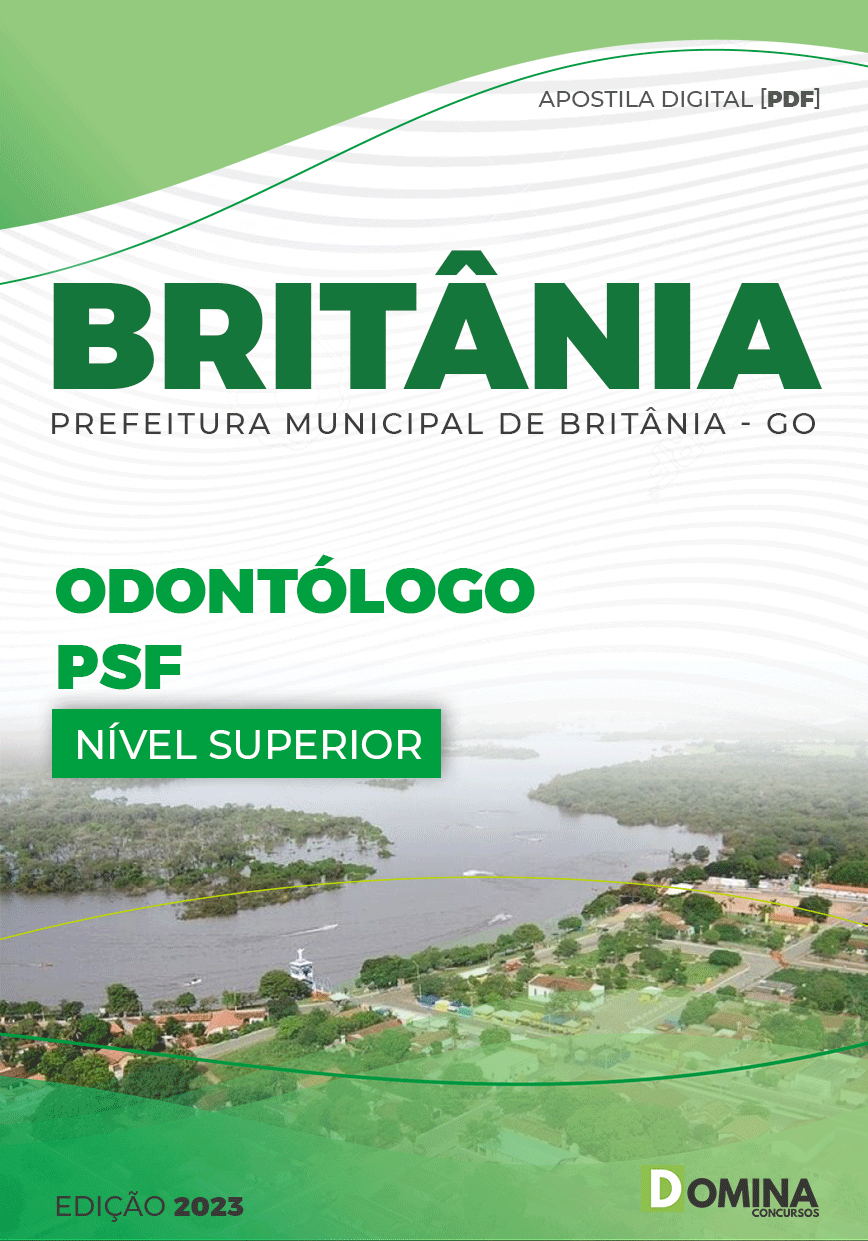 Apostila Digital Pref Britânia GO 2023 Odontólogo PSF