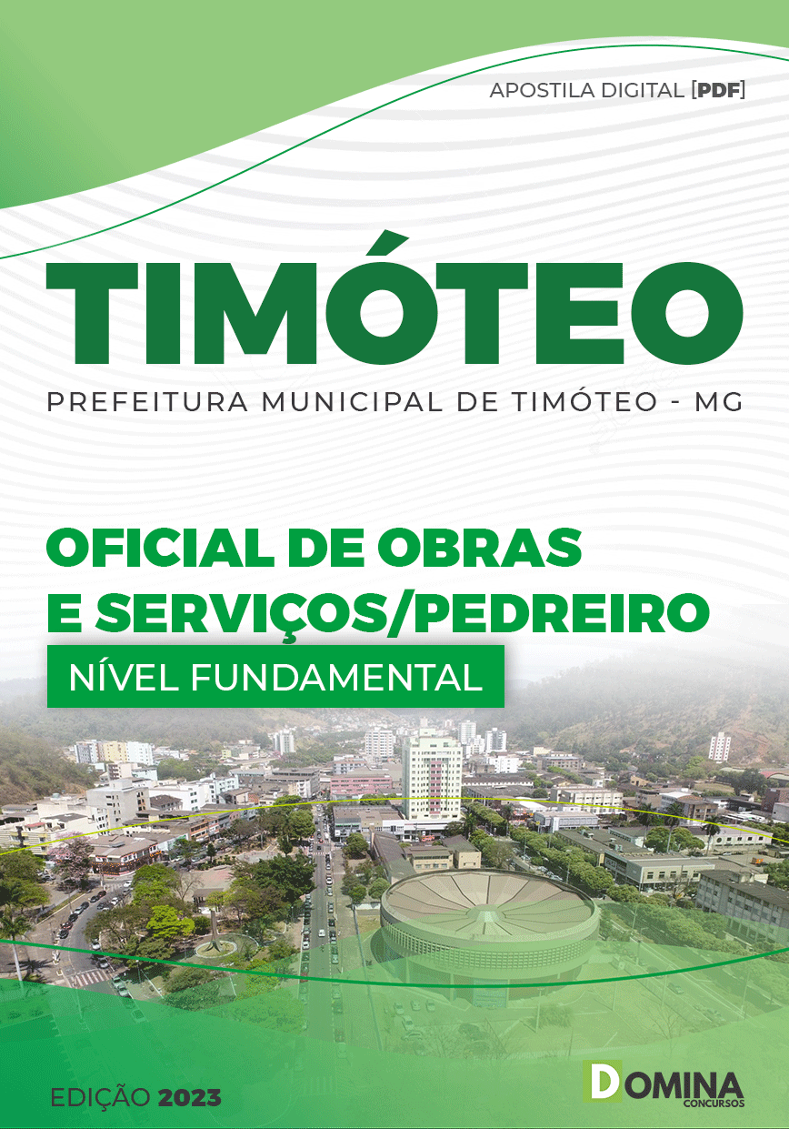 Apostila Digital Seletivo Pref Timóteo MG 2023 Pedreiro
